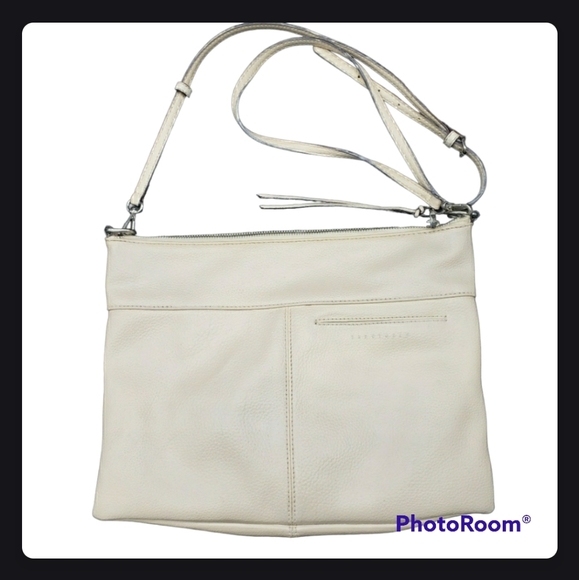 Sanctuary Handbags - Sanctuary | Manhattanville White/Cream Leather Crossbody Bag